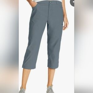 Eddie Bauer Tech Capri Pant Ash Color NWT